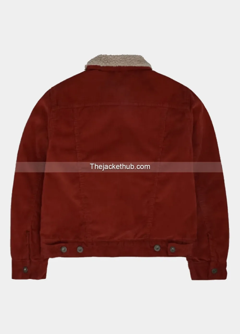 Stranger-Things-Lucas-Red-Shearling-Collar-Jacket